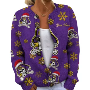 East Carolina Pirates Women’s Knit Cardigan Sweater New 2026 Limited Customize Name