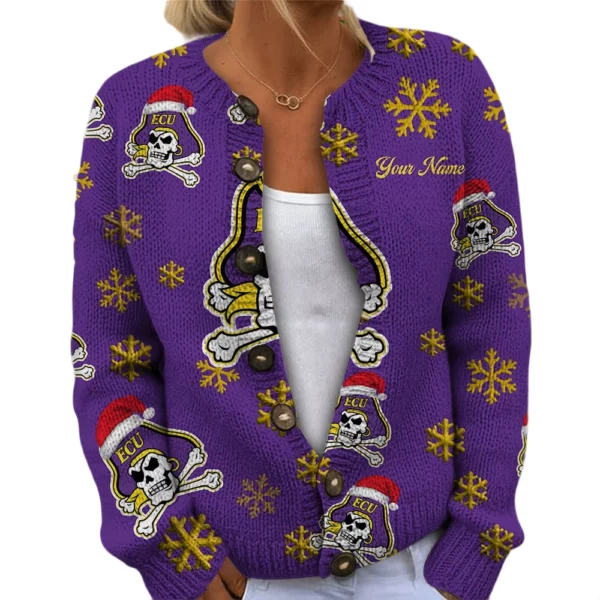 East Carolina Pirates Women’s Knit Cardigan Sweater New 2026 Limited Customize Name