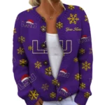 LSU Tigers Women’s Knit Cardigan Sweater New 2026 Limited Customize Name