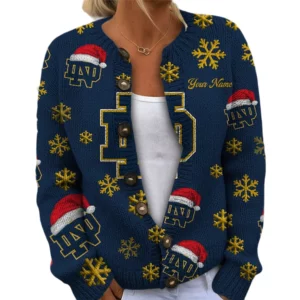 Notre Dame Fighting Irish Women’s Knit Cardigan Sweater New 2026 Limited Customize Name