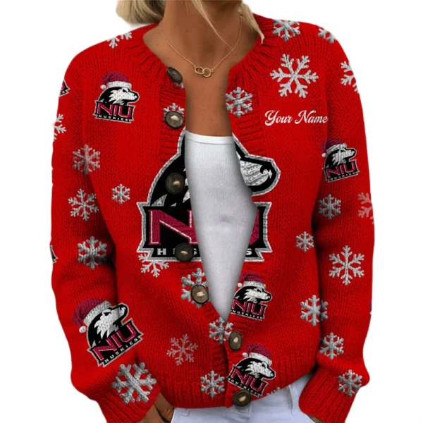Northern Illinois Huskies Women’s Knit Cardigan Sweater New 2026 Limited Customize Name
