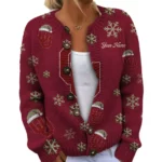 Oklahoma Sooners Women’s Knit Cardigan Sweater New 2026 Limited Customize Name