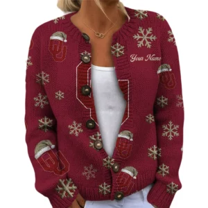 Oklahoma Sooners Women’s Knit Cardigan Sweater New 2026 Limited Customize Name