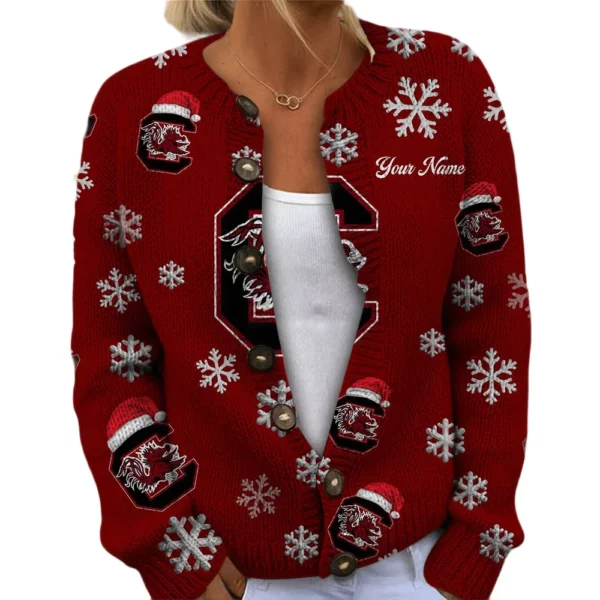 South Carolina Gamecocks Women’s Knit Cardigan Sweater New 2026 Limited Customize Name