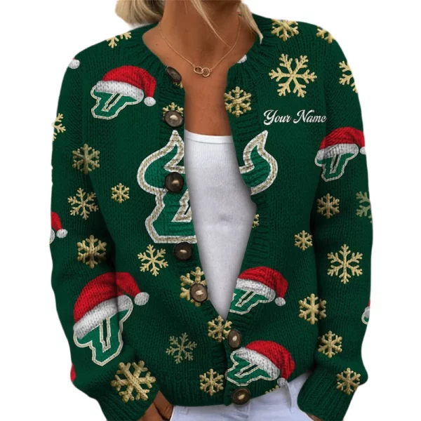 South Florida Bulls Women’s Knit Cardigan Sweater New 2026 Limited Customize Name