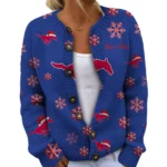 SMU Mustangs Women’s Knit Cardigan Sweater New 2026 Limited Customize Name
