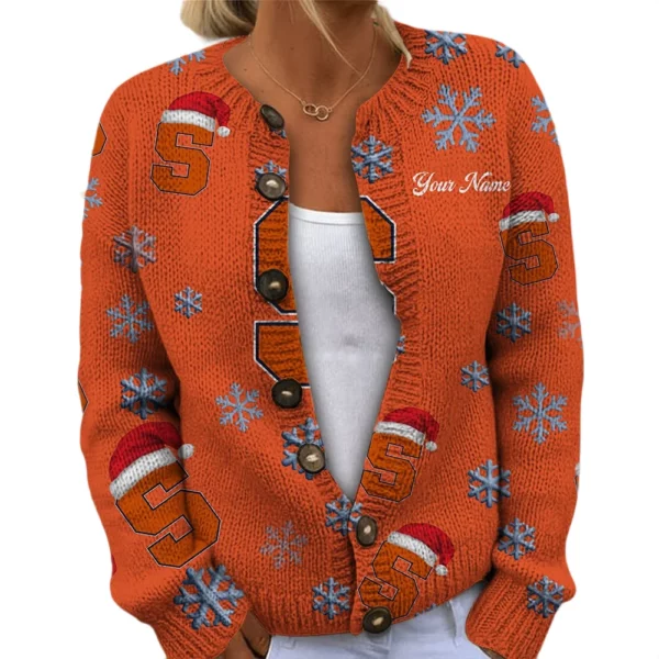 Syracuse Orange Women’s Knit Cardigan Sweater New 2026 Limited Customize Name