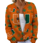 Miami Hurricanes Women’s Knit Cardigan Sweater New 2026 Limited Customize Name