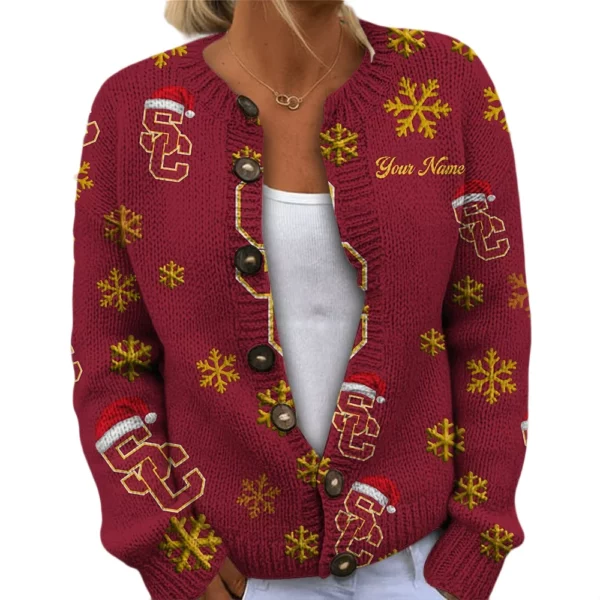 USC Trojans Women’s Knit Cardigan Sweater New 2026 Limited Customize Name