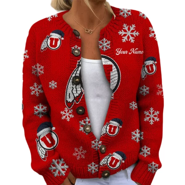 Utah Utes Women’s Knit Cardigan Sweater New 2026 Limited Customize Name