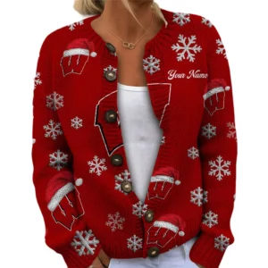 Wisconsin Badgers Women’s Knit Cardigan Sweater New 2026 Limited Customize Name