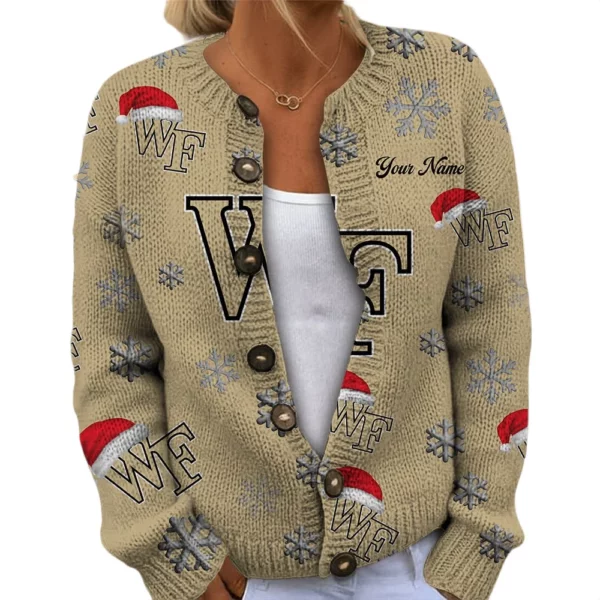 Wake Forest Demon Deacons Women’s Knit Cardigan Sweater New 2026 Limited Customize Name