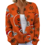 Cleveland Browns Women’s Knit Cardigan Sweater New 2026 Limited Customize Name