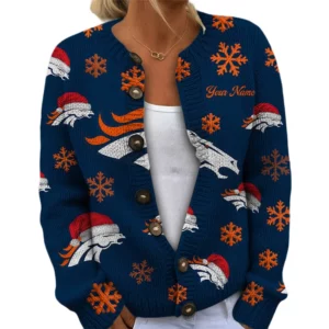 Denver Broncos Women’s Knit Cardigan Sweater New 2026 Limited Customize Name