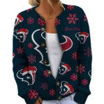Houston Texans Women’s Knit Cardigan Sweater New 2026 Limited Customize Name