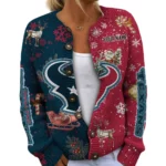 Houston Texans Women’s Knit Cardigan Sweater New 2026 Customize Name