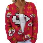 Kansas City Chiefs Women’s Knit Cardigan Sweater New 2026 Limited Customize Name