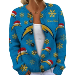 Los Angeles Chargers Women’s Knit Cardigan Sweater New 2026 Limited Customize Name