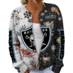 Las Vegas Raiders Women’s Knit Cardigan Sweater New 2026 Customize Name