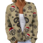 New Orleans Saints Women’s Knit Cardigan Sweater New 2026 Limited Customize Name