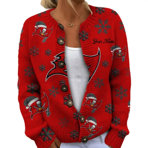 Tampa Bay Buccaneers Women’s Knit Cardigan Sweater New 2026 Limited Customize Name