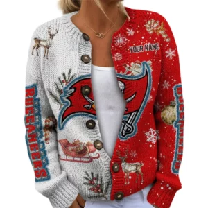 Tampa Bay Buccaneers Women’s Knit Cardigan Sweater New 2026 Customize Name
