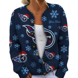 Tennessee Titans Women’s Knit Cardigan Sweater New 2026 Limited Customize Name