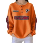 Atlanta Falcons Women’s Waffle Knit Button-Front Long Sleeve Shirt New 2026 Personalize Name