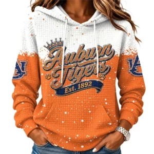 Auburn Tigers Women's Waffle Pullover Hoodie Limited