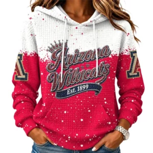 Arizona Wildcats Women's Waffle Pullover Hoodie Limited