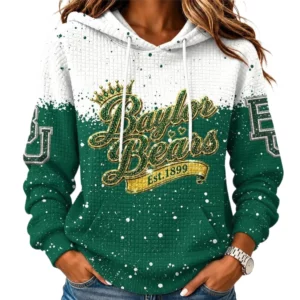 Baylor Bears Women's Waffle Pullover Hoodie Limited