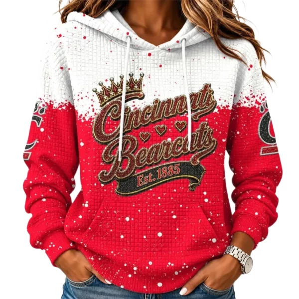Cincinnati Bearcats Women's Waffle Pullover Hoodie Limited