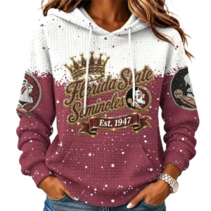 Florida State Seminoles Women's Waffle Pullover Hoodie Limited