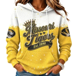 Missouri Tigers Women's Waffle Pullover Hoodie Limited