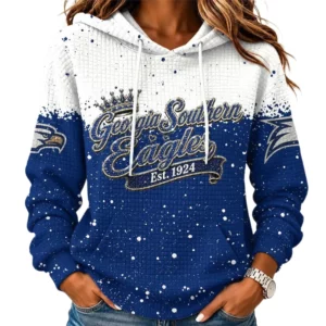Georgia Southern Eagles Women's Waffle Pullover Hoodie Limited