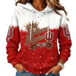Indiana Hoosiers Women's Waffle Pullover Hoodie Limited
