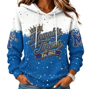 Memphis Tigers Women's Waffle Pullover Hoodie Limited