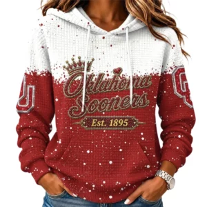 Oklahoma Sooners Women's Waffle Pullover Hoodie Limited