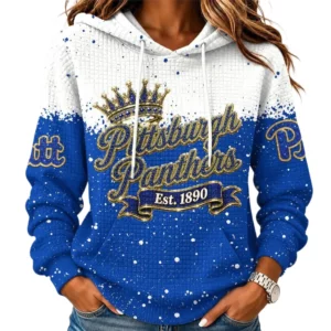 Pittsburgh Panthers Women's Waffle Pullover Hoodie Limited