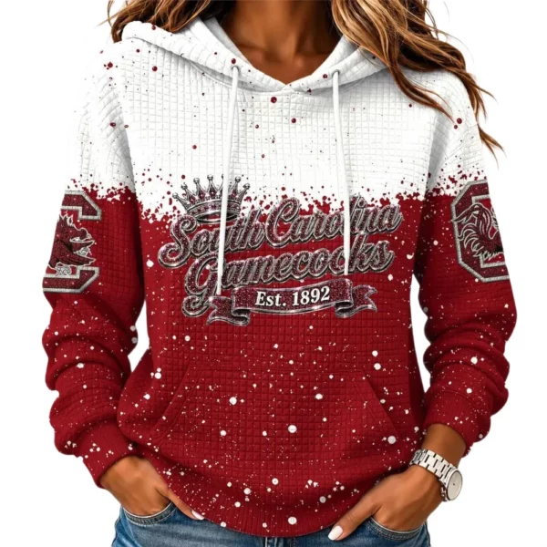 South Carolina Gamecocks Women's Waffle Pullover Hoodie Limited