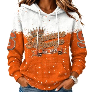Syracuse Orange Women's Waffle Pullover Hoodie Limited