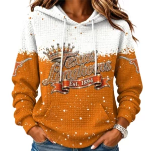 Texas Longhorns Women's Waffle Pullover Hoodie Limited