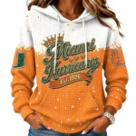 Miami Hurricanes Women's Waffle Pullover Hoodie Limited