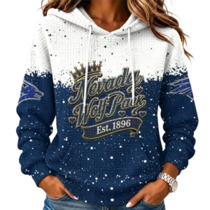 Nevada Wolf Pack Women's Waffle Pullover Hoodie Limited