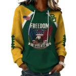 Baylor Bears x Freedom American Women's Waffle Knit Pullover Hoodie Limited