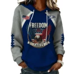 Georgia Southern Eagles x Freedom American Women's Waffle Knit Pullover Hoodie Limited