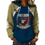 Georgia Tech Yellow Jackets x Freedom American Women's Waffle Knit Pullover Hoodie Limited