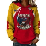 Louisville Cardinals x Freedom American Women's Waffle Knit Pullover Hoodie Limited