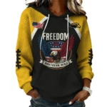 Southern Miss Golden Eagles x Freedom American Women's Waffle Knit Pullover Hoodie Limited