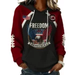 South Carolina Gamecocks x Freedom American Women's Waffle Knit Pullover Hoodie Limited